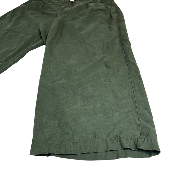 Madewell The Plus Curvy Harlow Wide-Leg Pant in Drapey Twill Green‎ Size 20W - Picture 3 of 9